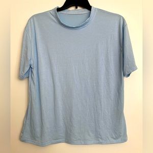 4/$20 NWOT SHEIN Light Blue Soft T Shirt